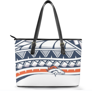 Borsa a tracolla Casual con Logo con decorazione lettera di San Francisco, borsa in pelle personalizzata da donna con due cinghie di Design della squadra di Rugby - Product Image 4