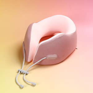 Almohadas de masaje de viaje con soporte de avión personalizado al por mayor, almohadas cómodas para dormir en casa, almohadas de espuma viscoelástica para el cuello en forma de U - Product Image 4