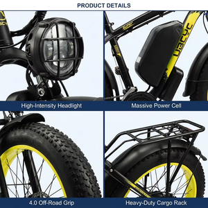 Vélo de montagne électrique 26 pouces tout-terrain, pneus larges de haute qualité, vélo électrique OEM, vélo électrique pour adulte, <span class=keywords><strong>VTT</strong></span> électrique - Product Image 4