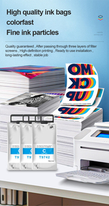 Sacs d'encre compatibles T9741-T9744 C869 avec puces pour Epson Workforce PRO WF-C869R Series C869RD3TWFC/C869RD3 - Product Image 5
