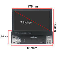 Autoradio Android HD 7 pouces simple DIN avec lecteur DVD, Bluetooth, navigation GPS intégrée et cartes gratuites – Vente en gros