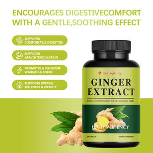 Hoogwaardige gembercapsules - ISO22000/HACCP goedgekeurd, niet-GMO, veganistisch, misselijkheidsverlichting, nutraceutical - Product Image 4