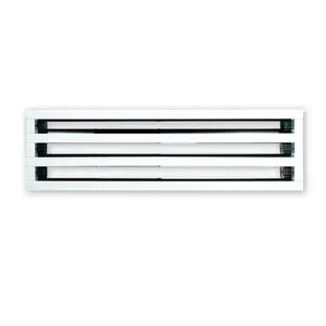 Hvac ống thông gió hệ thống điều hòa không khí có thể điều chỉnh kim loại Air Vent Bìa lưới tản nhiệt Trần tuyến tính khe khuếch tán