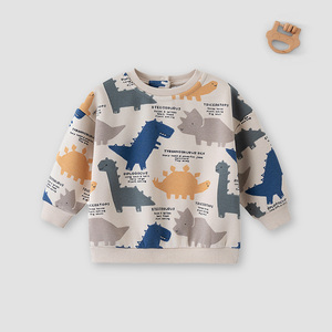 Ensemble de survêtement pour enfants en tissu recyclé écologique, imprimé cœur rose, en molleton doux, pour bébé garçon, automne-hiver - Product Image 2