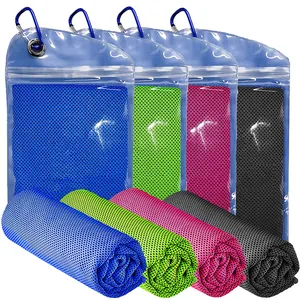 Fabricant de serviettes super absorbantes à séchage rapide avec crochet Serviettes personnalisées à refroidissement instantané