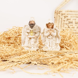 Figurines d'animaux de la Sainte Famille, crèches pour Noël, polyrésine d'intérieur, religieuses, peintes à la main, durables, sculptées, pour les fêtes - Product Image 1