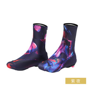 Couvre-chaussures de cyclisme imperméables anti-éclaboussures à imprimé flamme pour VTT, surchaussures élastiques pour le cyclisme sur route en extérieur - Product Image 5