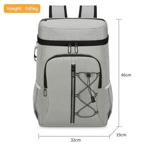 Nouveau style Sac à dos isotherme décontracté en tissu pour pique-nique, plage, extérieur, imperméable, thermique et souple - Product Image 5