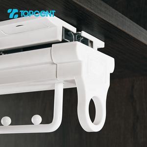 Topcent Soft Closing rutsch fester Stahl Kleiderbügel oben montiert Wäsche schrank Schrank Platz sparer Auszieh haken zur Aufbewahrung - Product Image 2