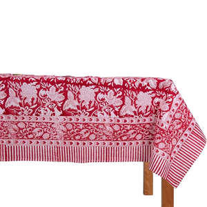 Custom Dye Sublimation Printed Eco-Friendly Waterproof Cotton Table Cover-Woven Style for Wedding Hotel & Party Use - Product Image 1