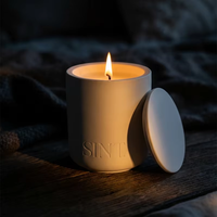 Aikun OEM, boîte-cadeau exquise, marque privée, bougie aromathérapeutique, désodorisant, bougie parfumée en céramique