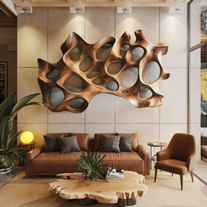 Decorazione <span class=keywords><strong>da</strong></span> <span class=keywords><strong>Parete</strong></span> in <span class=keywords><strong>Legno</strong></span> Antico Fatta a Mano, Scultura Artistica in <span class=keywords><strong>Legno</strong></span> Massiccio Personalizzata per il Medio Oriente - Product Image 1