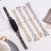 Bracelet compatible avec Xiaomi 9/10, boucle en métal en forme de fer à cheval avec diamants incrustés, bracelet pour Xiaomi 8/9 Pro Redmi 5/6