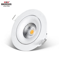 Spot à LED incurvé réglable et mince 90mm Découpe 3000-6000K Dimmable Shallow Anti-glare Spot LED Spot de plafond