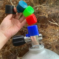 Bouchon anti-poussière fileté pour valve de bouteille de plongée haute pression, en aluminium, acier et caoutchouc, pour applications de plongée