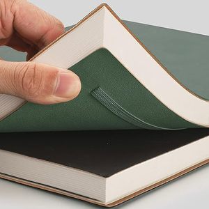 Dotted Bullet <b>Grid</b> Hardcover Leather Journal Promotional Gift <b>Notebook</b> Custom Printing - Product Image 2