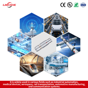 カスタム円形コネクタ オスプラグ 0B 1B 2B 3B 2 3 4 5 6 7 8 9 10 12 14 16 18 20 22 32ピン プッシュプル セルフラッチングコネクタ - Product Image 6