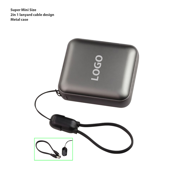 Small Metal Mobile Charger Custom logo 22.5W Type C Travel 10000mah powerbank Portable Mini Power bank