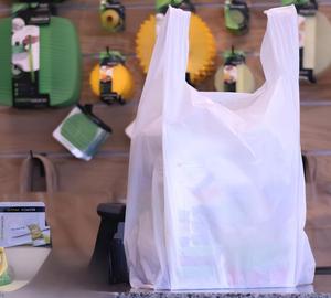 Huamaohengchun100 <b>Pack</b> - Jumbo (LARGE) T-Shirt Shopping/Trash <b>Bags</b> - 17" x 8" x 29" - 18 Microns Thick - Product Image 5