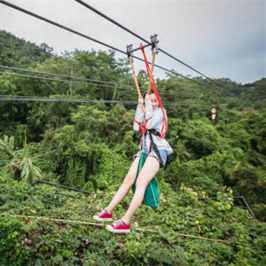 Attrezzatura Professionale per Parchi Giochi all'Aperto, Zip Line d'Avventura per Parchi di Divertimento in Montagna - Product Image 2