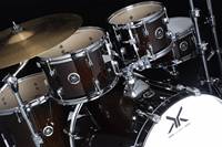 Batterie de percussions complète LIchuang-Crosshairs Professional Junior 5 pièces en bois d'aulne, économique, avec logo personnalisé, pour musique