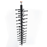Porte-bouteilles de vin en aluminium moderne, supports et broches en aluminium, design de porte-bouteilles de vin suspendu, barre de rangement pour vin, porte-bouteilles mural
