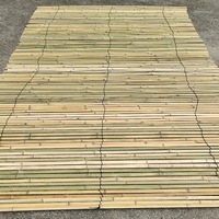 Gorden anyaman bambu ZY ZY-102, gulungan pagar anyaman, buatan tangan, mudah dirakit, untuk penggunaan di rumah dan luar ruangan, dekorasi langit-langit, lebar 3m