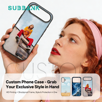 Coque de téléphone portable personnalisée antichoc en TPU 2D Subbank GLASS pour iPhone 17, protection souple, coque de téléphone