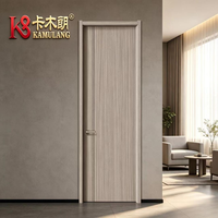 Porte intérieure en bois composite sur mesure, ouverture latérale, isolation phonique, moderne, pour chambre, entrée, villa, appartement, salle de bain, hôtel