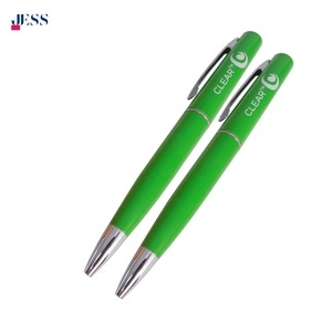 ปากกาลูกลื่นโลหะหนักสีเขียวคุณภาพสูงปากกาของขวัญธุรกิจที่สวยงามพร้อมการพิมพ์โลโก้แบบส่วนตัว - Product Image 3