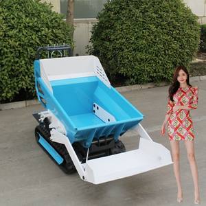 Moins cher Mini Dumper Essence Carrier Dumper 500kg 1000kg Mini Transporter Crawler Dumper Avec Chargeur Frontal - Product Image 3