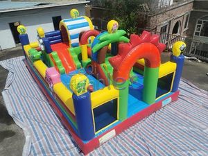 Château de trampoline Super Wings prix direct d'usine avec toboggan lit rebondissant familial pour enfants publicité fête en plein air - Product Image 4