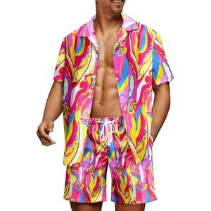 Camisa Hawaiana 2025 para Hombre, Diseño Personalizado Promocional, Estampado Floral, Manga Corta, para Playa, Verano - Product Image 1