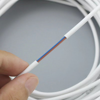 Kabel telepon putih Roll (100m panjang) 4x 1/0.4 26 AWG Gauge Solid Wire -Round ekstensi garis kabel telepon Bulk Rool Reel