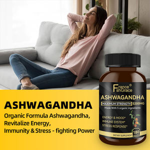 Suplementos de Ashwagandha para Mujeres y Hombres 5200mg Apoyo para el Sueño, el Estado de Ánimo y la Energía Cápsulas de Ashwagandha Extra Fuertes - Product Image 5