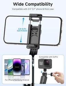 Palo de Selfie Telescópico con Control Remoto de 700 mm, Soporte Extensible para Teléfono, Trípode Portátil de Mano para Viajes, Hecho de Plástico Resistente - Product Image 3