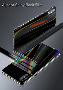 <span class=keywords><strong>Film</strong></span> de protection d'écran arc-en-ciel personnalisé effet aurore brillant pour smartphone, compatible avec la machine de découpe hydrogel illimitée - Product Image 4