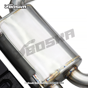 Escape Trasero Personalizado SUS304 Cat-Back con Tubo Intermedio Z de Igual Longitud y Resonador para BMW M3 M4 G80 G82 3.0T 2021-2026 - Product Image 5