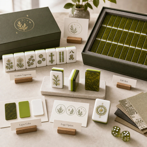 Juego de Mahjong Americano Portátil Moderno Completo de 160 Piezas, Acrílico Grabado, Etiqueta Privada Personalizada OEM/ODM - Product Image 6