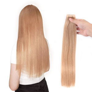 Cómodas extensiones de cinta de cabello Remy chino usable con bordes suaves Trama única - Product Image 3