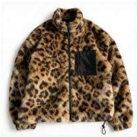 Veste en polaire sherpa à fermeture éclair, nouvelle conception, chaude pour l'hiver, avec logo personnalisé imprimé/brodé
