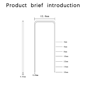 कारखाने थोक 8008 8010 8012 8014 8016 80 श्रृंखला औद्योगिक कोड नाखून फर्नीचर न्यूमेटिक कार्यालय नाखून कोड स्टेपल - Product Image 5