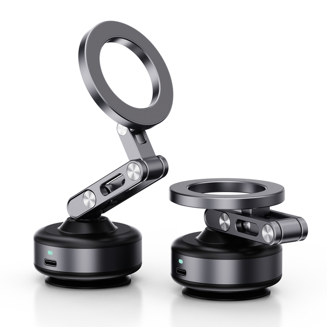 2025 New Trend Adjustable Foldable Magnetic Dashboard Vacuum Suction Phone Mount for Cars