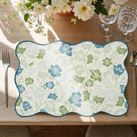 Style frais couleur vive plante florale fruits imprimé napperon fête cuisine décor à la maison résistant à la chaleur couverture de Table