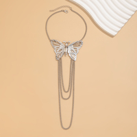 Bracelets de Bras Supérieur Papillon avec Breloques et Longs Glands, Chaînes Tendances pour Femmes, Accessoires de Mode Urbaine, Cadeaux Bijoux