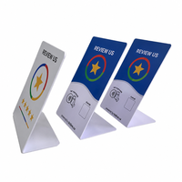 Expositor de Mesa Personalizado de PVC con NFC y Código QR para Menús de Restaurantes y Redes Sociales