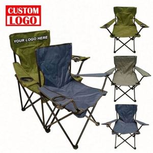 Chaise de camping d'extérieur personnalisée avec tissu en polyester et structure en acier - Pliable, logo personnalisé, vente en gros - Product Image 1