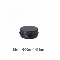 En Stock 15ml 15g Or Blanc Noir Rond Pot En Aluminium Cosmétique Boîte En Métal Ronde Menthe Bidon D'emballage de Bidon De Baume De Lèvre (NAL02-15)