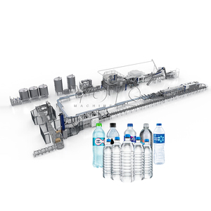 Ligne complète de production d'eau Machine de remplissage et d'emballage de boissons en bouteille Ligne de remplissage de bouteilles d'eau minérale - Product Image 1