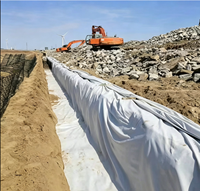 Tissu géotextile à fibres courtes haute résistance pour la construction routière, les systèmes de drainage, la filtration et la stabilisation des sols